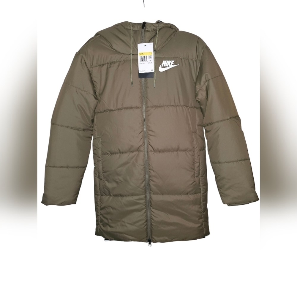 Nike Sportswear Therma-Fit Repel Green Parka Jacket CV8670-222 Women's Size S
